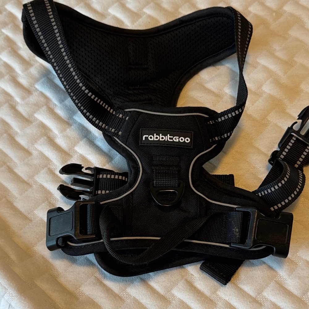 Rabbitgoo Black Dog Harness